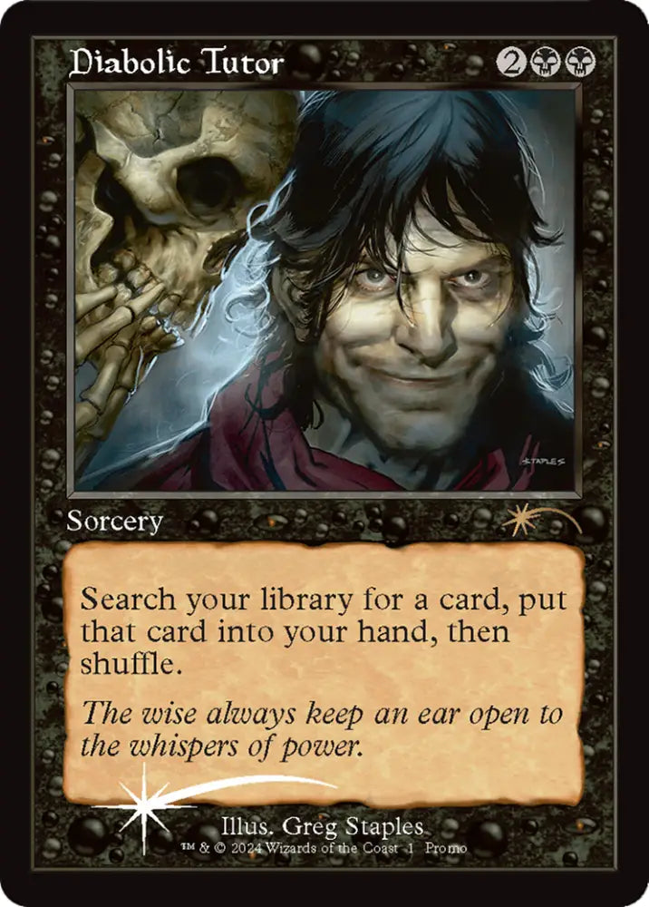 Diabolic Tutor [Wizards Play Network 2024] - MTG Single