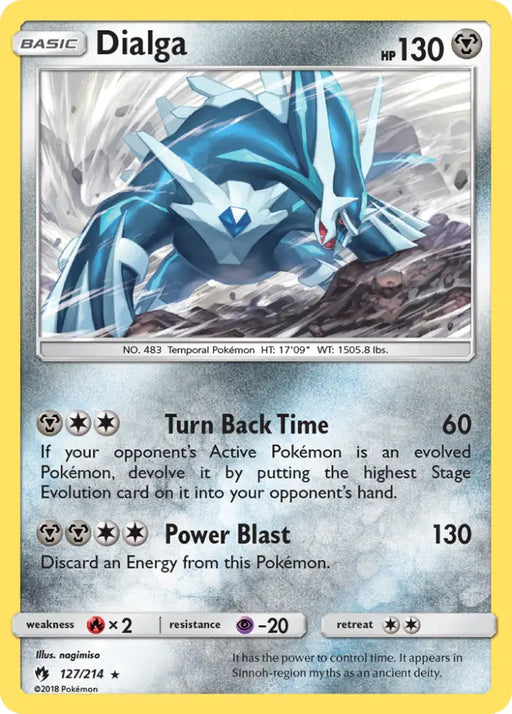 Dialga (127/214) [Sun & Moon: Lost Thunder] - Pokemon Single