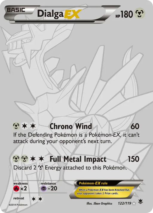 Dialga EX (122/119) [XY: Phantom Forces] - Pokemon Single