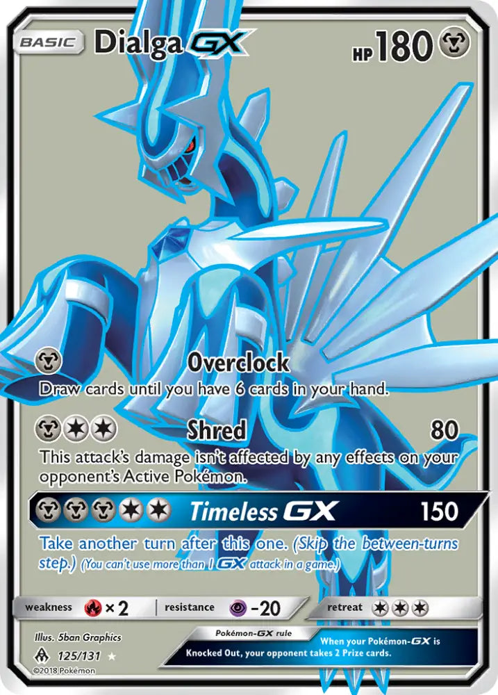 Dialga GX (125/131) [Sun & Moon: Forbidden Light] - Pokemon Single