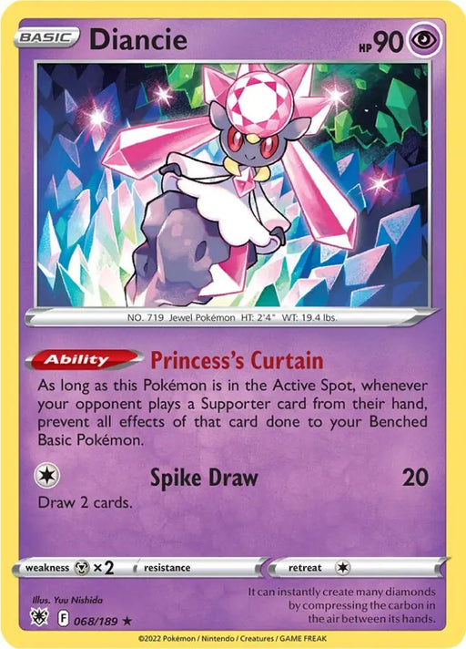 Diancie (068/189) [Sword & Shield: Astral Radiance] - Pokemon Single