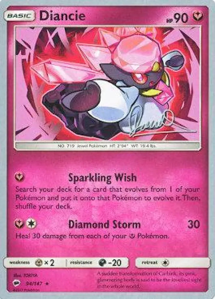 Diancie (94/147) (Infinite Force - Diego Cassiraga) [World Championships 2017] - Pokemon Single