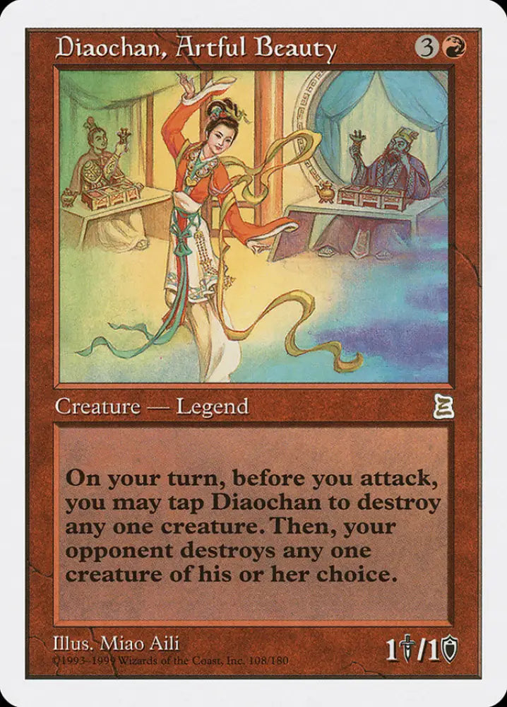 Diaochan Artful Beauty [Portal Three Kingdoms] - MTG Single