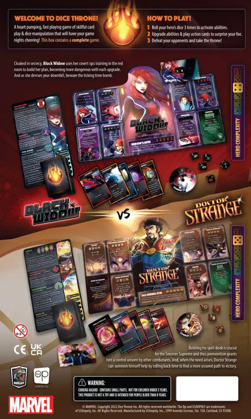 Dice Throne Marvel 2-Hero Box 2- Black Widow/Doctor Strange (EN) - Board Games