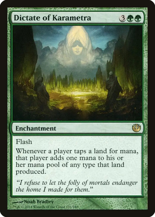 Dictate of Karametra [Journey into Nyx] - MTG Single