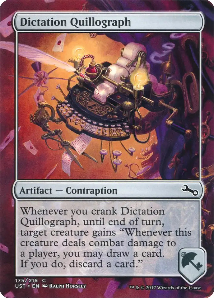 Dictation Quillograph [Unstable] - MTG Single