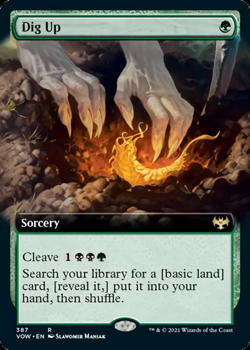 Dig Up (Extended Art) [Innistrad: Crimson Vow] - MTG Single