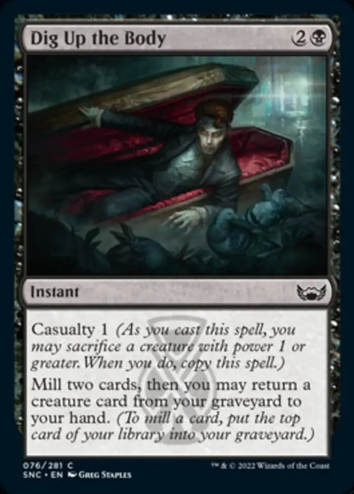 Dig Up the Body [Streets of New Capenna] - MTG Single