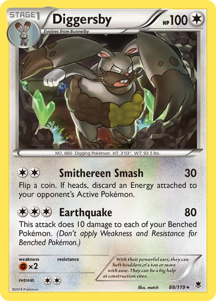 Diggersby (88/119) [XY: Phantom Forces] - Pokemon Single