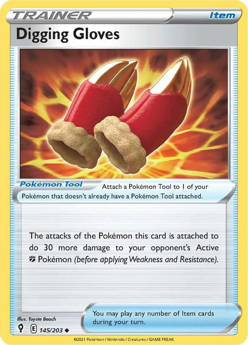 Digging Gloves (145/203) [Sword & Shield: Evolving Skies] - Pokemon Single
