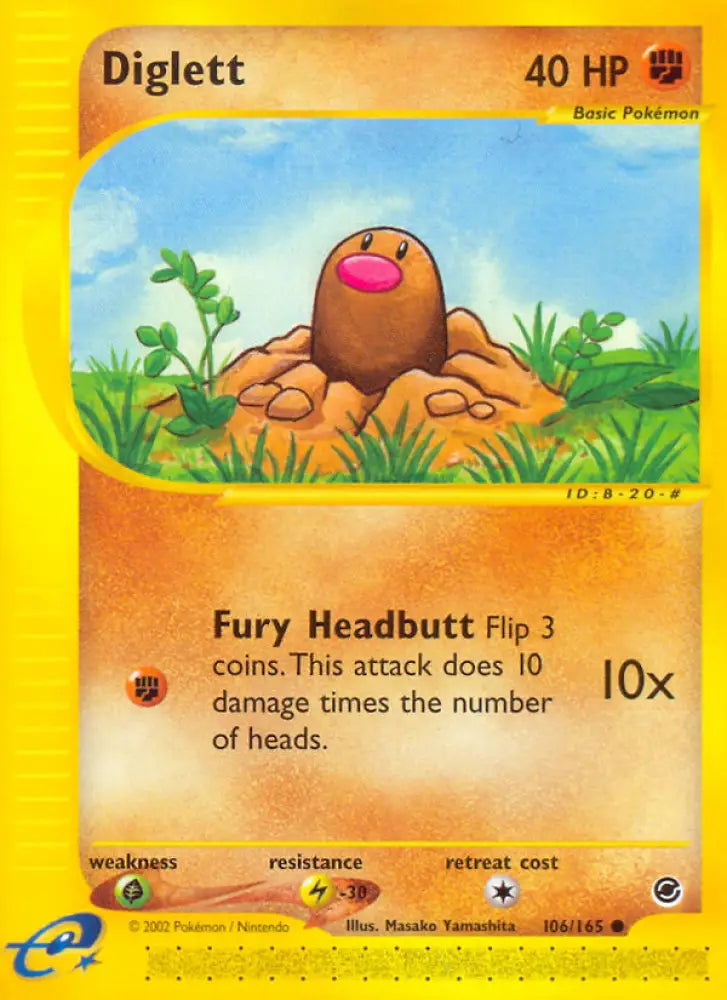 Diglett (106/165) [Expedition: Base Set] - Pokemon Single