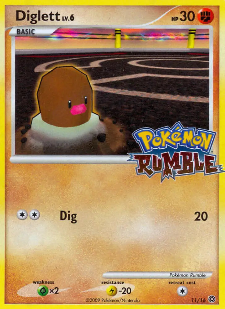 Diglett (11/16) [Pokémon Rumble] - Pokemon Single