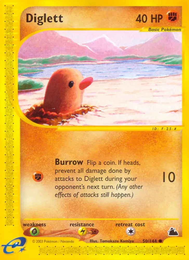 Diglett (50/144) [Skyridge] - Pokemon Single