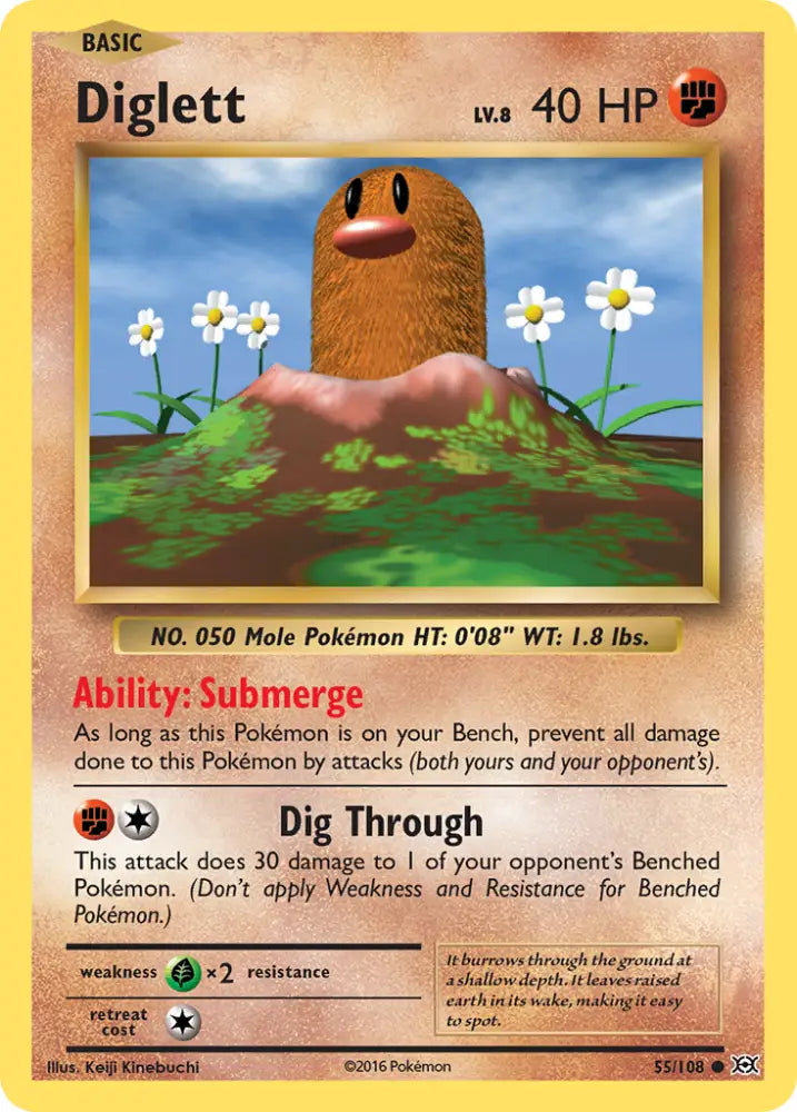 Diglett (55/108) [XY: Evolutions] - Pokemon Single