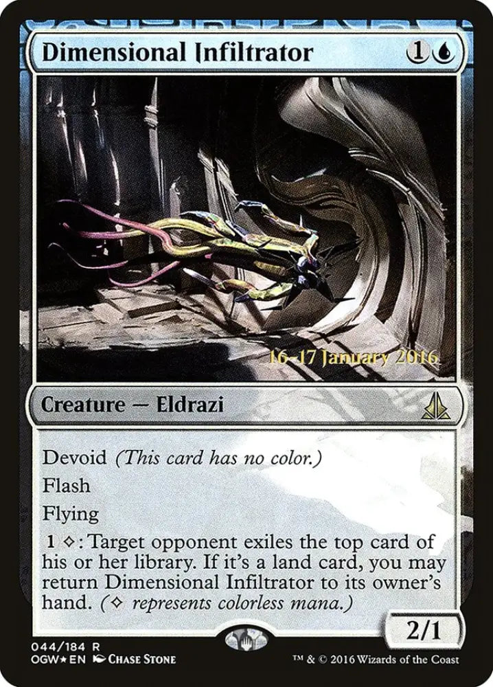 Dimensional Infiltrator [Oath of the Gatewatch Prerelease Promos] - MTG Single