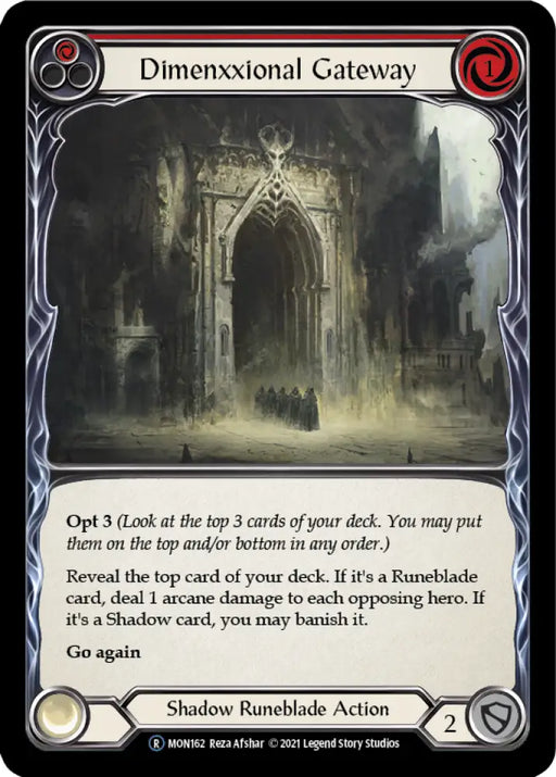 Dimenxxional Gateway (Red) [Monarch Unlimited] Unlimited Rainbow Foil - Flesh And Blood Single
