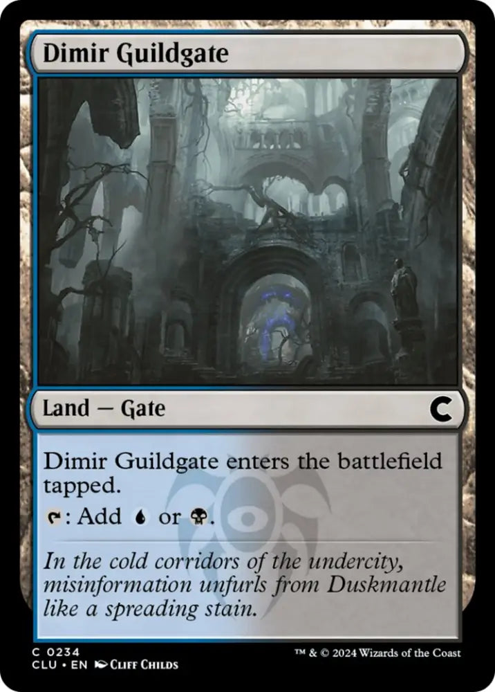 Dimir Guildgate [Ravnica: Clue Edition] - MTG Single