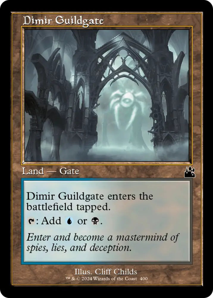 Dimir Guildgate (Retro Frame) [Ravnica Remastered] - MTG Single