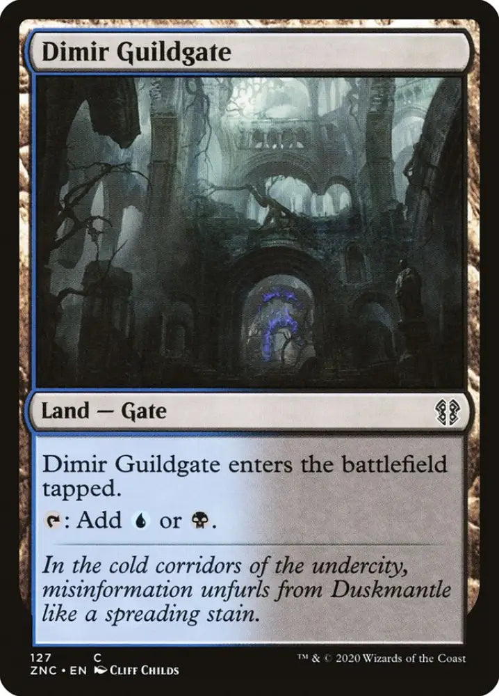 Dimir Guildgate [Zendikar Rising Commander] - MTG Single