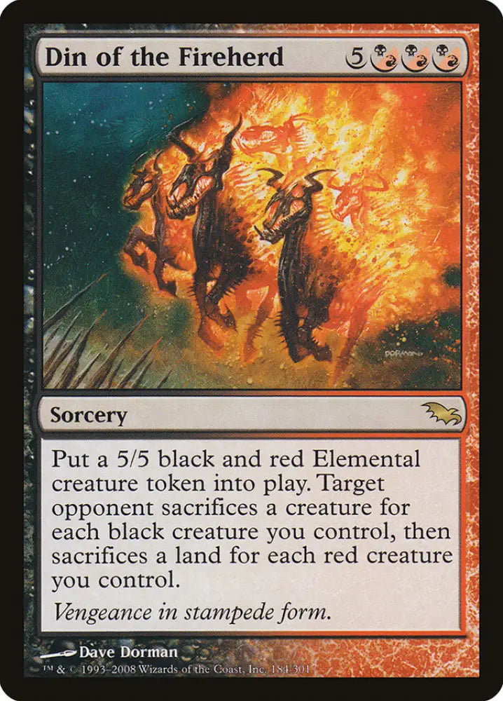 Din of the Fireherd [Shadowmoor] - MTG Single
