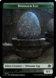 Dinosaur Egg // Dinosaur (0010) Double-Sided Token [The Lost Caverns of Ixalan Tokens] - MTG Single