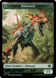 Dinosaur Egg // Dinosaur (0010) Double-Sided Token [The Lost Caverns of Ixalan Tokens] - MTG Single