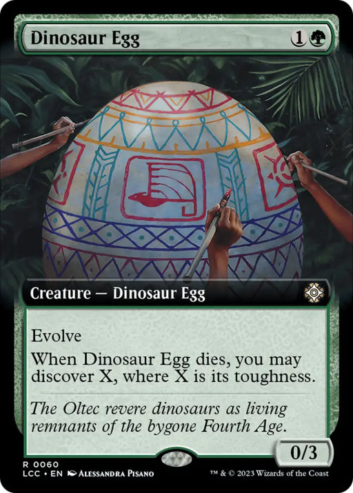 Dinosaur Egg (Extended Art) [The Lost Caverns of Ixalan Commander] - MTG Single