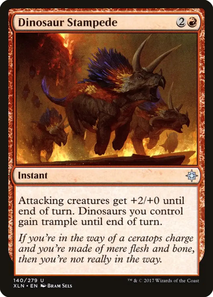 Dinosaur Stampede [Ixalan] - MTG Single