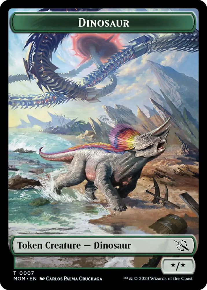 Dinosaur Token [March of the Machine Tokens] - MTG Single