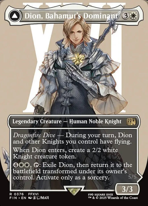 Dion, Bahamut's Dominant // Bahamut, Warden of Light (376) [Final Fantasy]