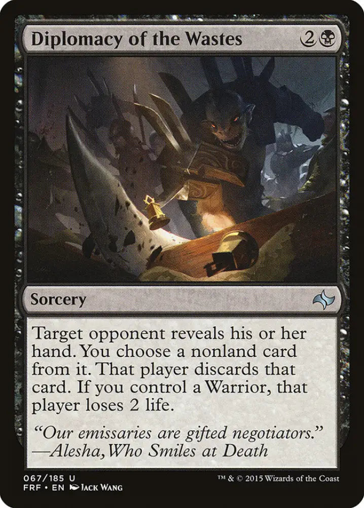 Diplomacy of the Wastes [Fate Reforged] - MTG Single