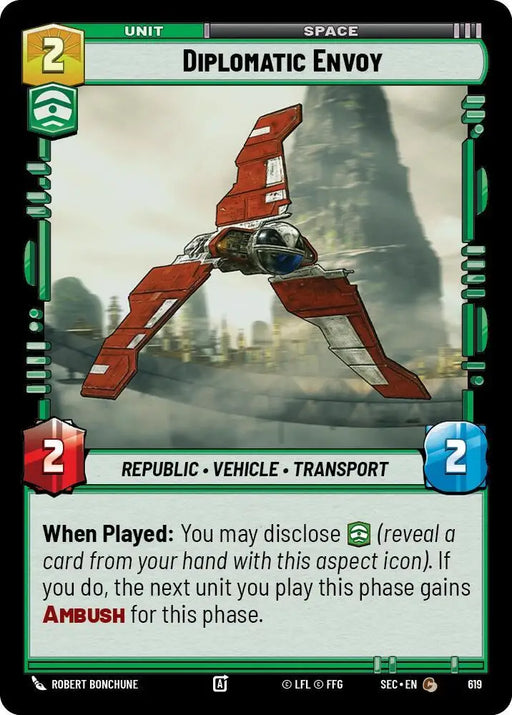 Diplomatic Envoy (Foil) (619) [Secrets of Power]
