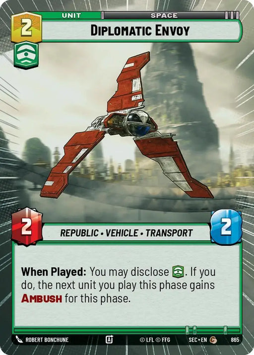 Diplomatic Envoy (Hyperspace Foil) (865) [Secrets of Power]