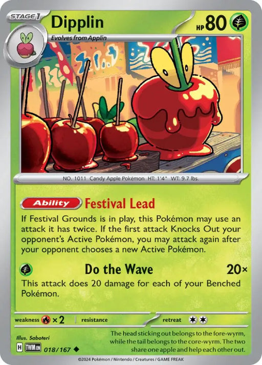 Dipplin (018/167) [Scarlet & Violet: Twilight Masquerade] - Pokemon Single