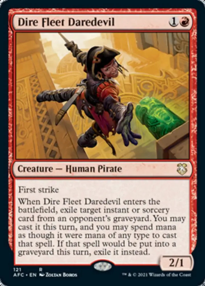 Dire Fleet Daredevil [Dungeons & Dragons: Adventures in the Forgotten Realms Commander] - MTG Single