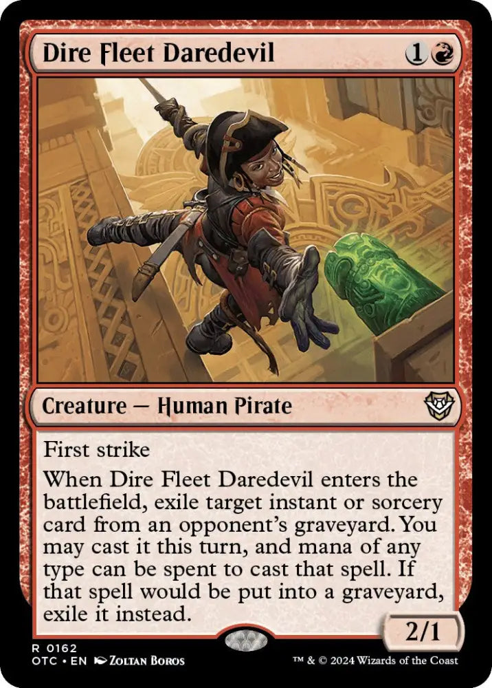 Dire Fleet Daredevil [Outlaws of Thunder Junction Commander] - MTG Single