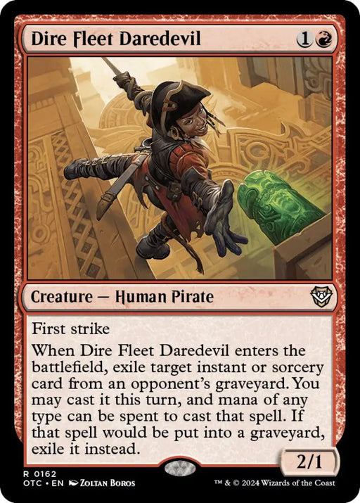 Dire Fleet Daredevil [Outlaws of Thunder Junction Commander] - MTG Single