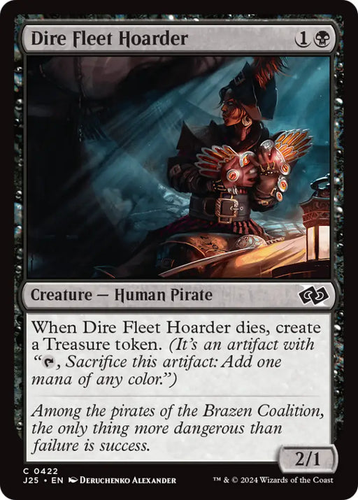 Dire Fleet Hoarder [Foundations Jumpstart] - MTG Single