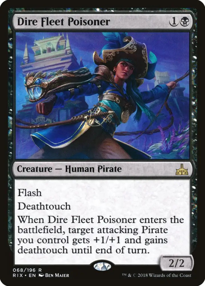 Dire Fleet Poisoner [Rivals of Ixalan] - MTG Single