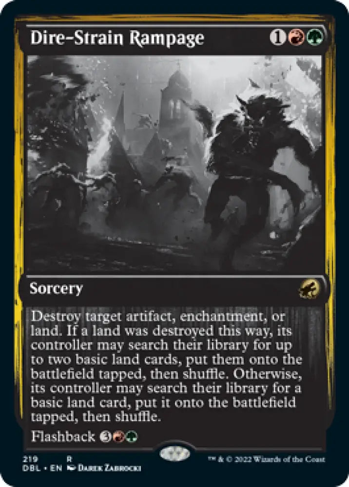 Dire-Strain Rampage [Innistrad: Double Feature] - MTG Single