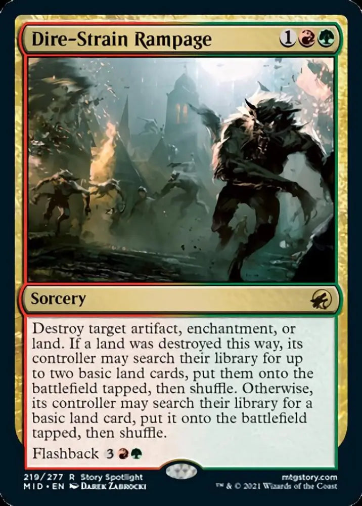 Dire-Strain Rampage [Innistrad: Midnight Hunt] - MTG Single