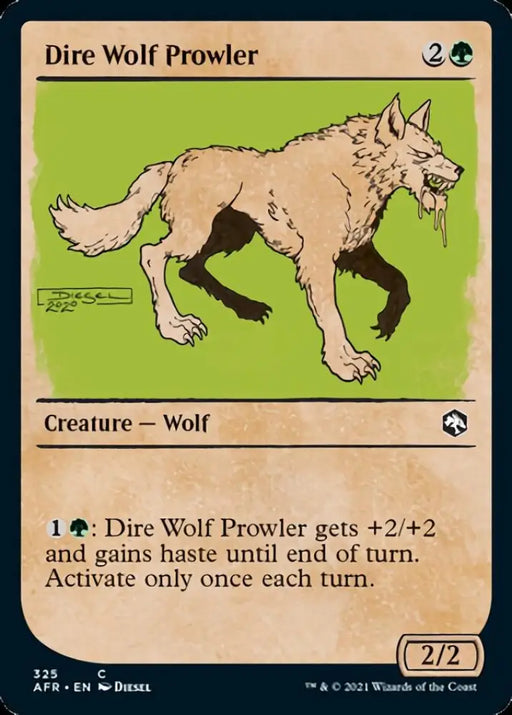Dire Wolf Prowler (Showcase) [Dungeons & Dragons: Adventures in the Forgotten Realms] - MTG Single