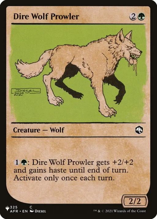 Dire Wolf Prowler (Showcase) [The List] - MTG Single