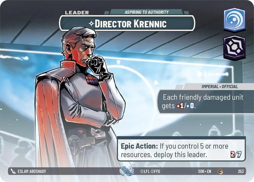 Director Krennic - Aspiring to Authority (Showcase) (253) [Spark of Rebellion] - Star Wars: Unlimited Single