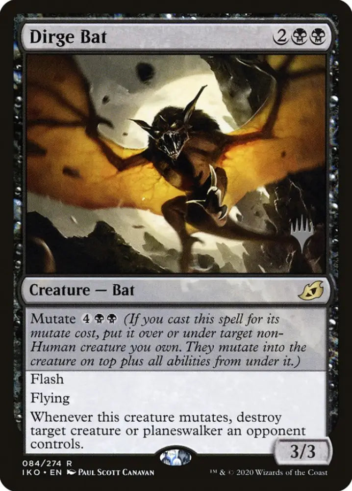 Dirge Bat (Promo Pack) [Ikoria: Lair of Behemoths Promos] - MTG Single