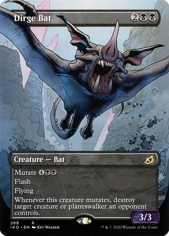 Dirge Bat (Showcase) [Ikoria: Lair of Behemoths] - MTG Single