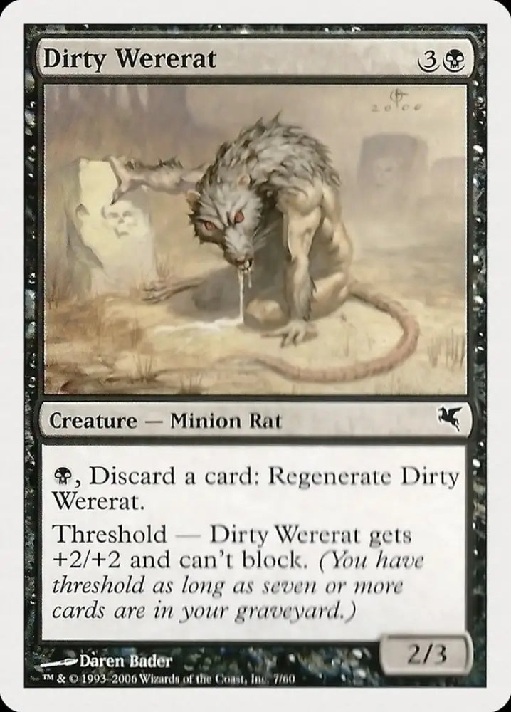 Dirty Wererat (07) [Hachette UK] - MTG Single