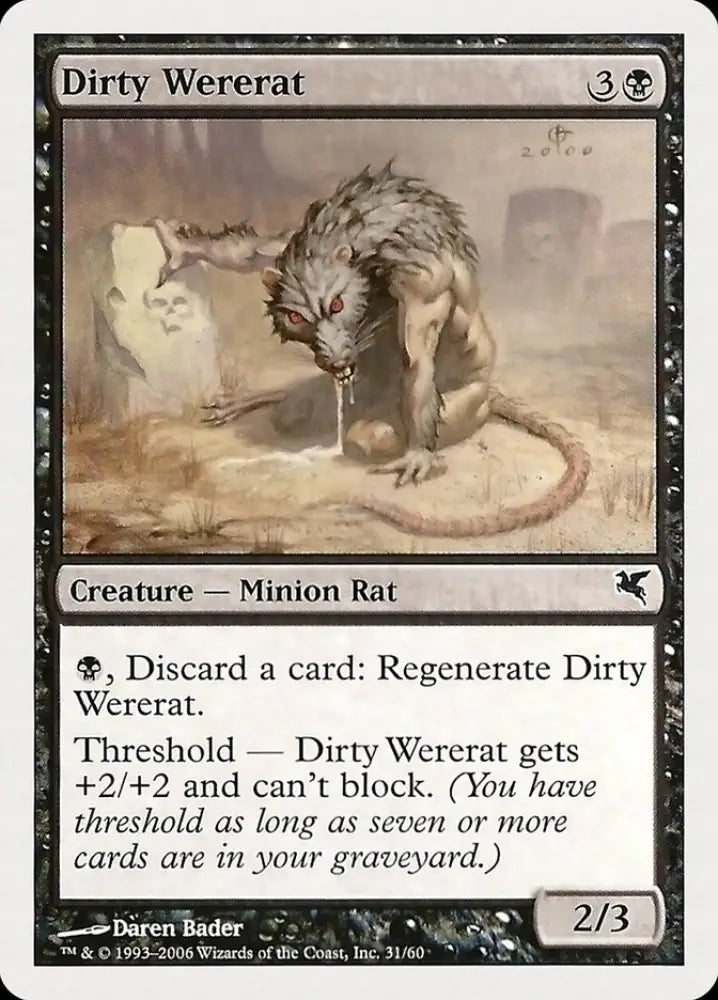 Dirty Wererat (31) [Hachette UK] - MTG Single