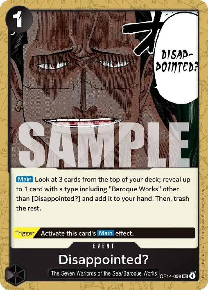 Disappointed? (OP14-099) [The Azure Sea's Seven]
