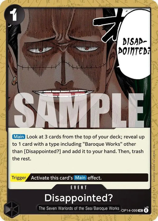 Disappointed? (OP14-099) [The Azure Sea's Seven]